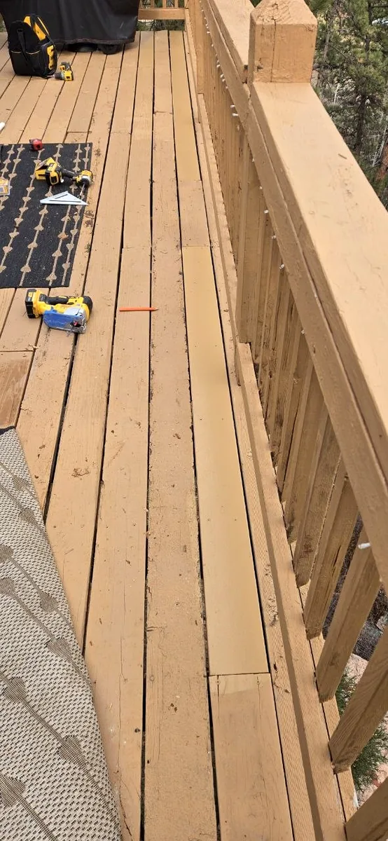 Deck board repair & paint