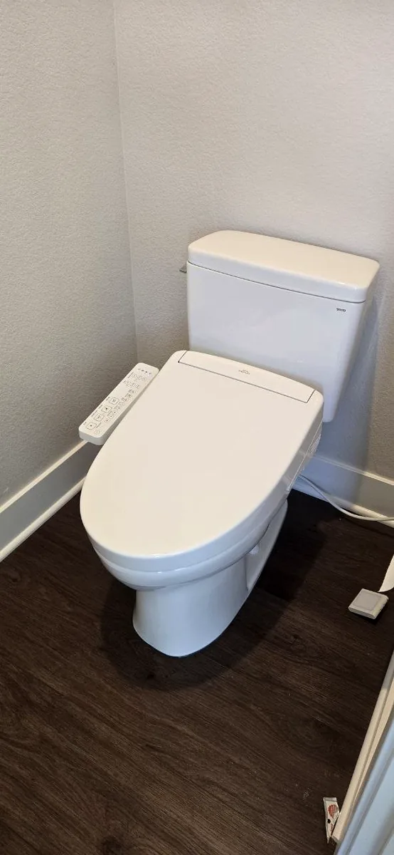 Toilet replacement + bidet seat